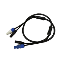 Câble hybride DMX professionnel BFlight PowerCon Plus 3 broches pour accessoires d'éclairage de scène 2,5 m 3x2,5 m