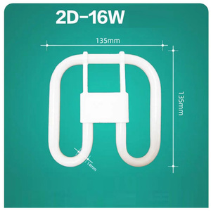 Lampe fluorescente 2D HoneyFly 10W 16W 21W 38W en forme de papillon, 3 couleurs primaires, 4 broches, carrée, pour plafond domestique, à économie d'énergie - Product Image 4