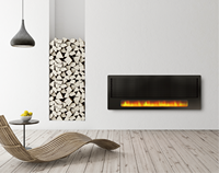 Chauffage décoratif de cheminée électrique LED de luxe de haute qualité