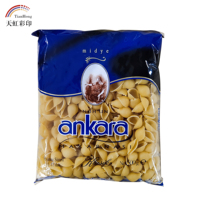 Sacs à dos scellés en plastique composite PET étanche à l'humidité personnalisés emballage à fenêtre transparente de qualité alimentaire pour pâtes à saucisses pop-corn