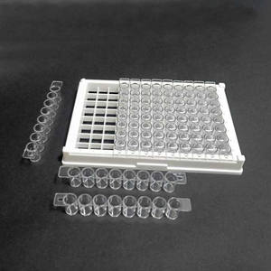 Fournitures de laboratoire EP-D9612 Medical PS High Absorption fond plat détachable 8 bandes ou 12 bandes 96 Well Elisa Plate - Product Image 4