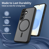 Coque Téléphone Magnétique Antichoc Mat à Toucher Doux avec Protection d'Objectif et Trous Précis pour Samsung S25, Haute Qualité Usine, Fabricant