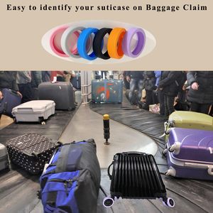 Atacado Rodízio Sapatos Silicone Bagagem Mala Rodas Capa Leve a Bagagem Rodas Tampa para Rodas Bagagem