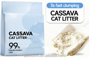 OEM Factory Cassava Cat Litter Biodegradable Fast Clumping Cat <b>Sand</b> Bulk Wholesale - Product Image 2