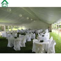 Vente en gros 10x30m 200 personnes tente imperméable toile PVC toit chapiteau tente de noce