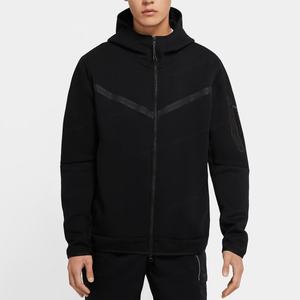 Sweat à capuche zippé pour homme en tissu léger, imprimé printanier, chaud, en polaire technique de haute qualité, avec logo personnalisé - Product Image 1