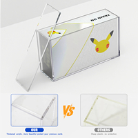 Boîte de collection Super Premium pour cartes Pokémon en acrylique résistant aux UV avec protection magnétique