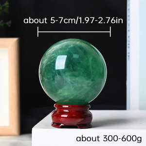 Wholesale Natural <b>Crystal</b> Fluorite Sphere <b>Ball</b> Hand Polished Green Fluorite Sphere for Decoration - Product Image 4