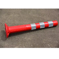 Borne de délinéateur flexible en PU pour la sécurité routière 75cm 1.2kg