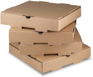 White Cardboard Pizza Boxes Takeout Containers 12 x 12 Pizza Box Size Corrugated Kraft 50 Pack