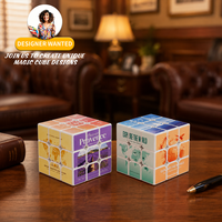 Cube de vitesse 3x3 personnalisé, cube magique magnétique Moyu, cube magico professionnel 3x3, puzzle pour les compétitions, ensemble cadeau promotionnel