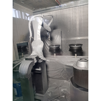 Garantía de calidad Sistema de aplicación de pintura líquida automático robotizado Recubrimiento de componentes de automóviles a través de línea dedicada de acero en aerosol