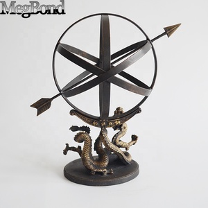 Dökme demir çin ejderha süslemeleri bronz küre dekor, metal <span class=keywords><strong>Armillary</strong></span> küre ejderha tasarımı ile - Product Image 6