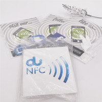 Etiqueta NFC TAG213 con Código QR Personalizado de 13.56MHz, Adhesivo para Ventana, Resistente al Agua y a la Intemperie, Impresión a Todo Color CMYK para Control de Acceso
