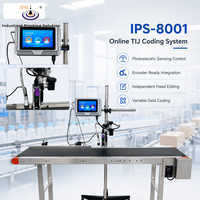 Printer TIJ Data Variabel IPS-8001 dengan Layar Sentuh Kapasitif 7-Inci untuk Pencetakan Tanggal, Hitungan, Barcode, dan Kode QR