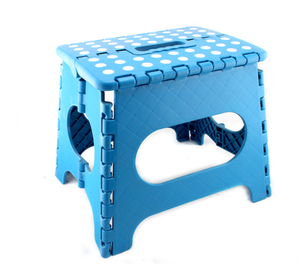Tabouret et repose-pieds pliables en plastique avec revêtement en tissu jaune et bleu, design moderne, meubles pour la maison, pour la salle de séjour - Product Image 6