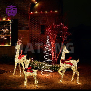 Luz LED 3D con Motivo de Ciervo Navideño para Crear Escenas Invernales de Aspecto Natural en Parques, Jardines y Atracciones Navideñas - Product Image 4