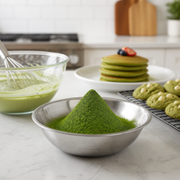 Thé vert Matcha biologique USDA de qualité boulangerie pour confiserie, en poudre, en boîte/sac/sachet, vente en gros, OEM, ODM, en vrac, MOQ 10 kg