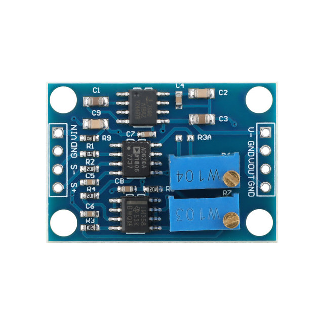 AD620 Instrument Amplifier Module High Precision Microvolt/Millivolt Voltage Amplifier Small Signal Instrument Transmitter Made
