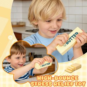 Best-selling Soft and Sticky Slow-bouncing <b>Butter</b> Stick for Stress Relief - Creative Bread Toy - Product Image 2