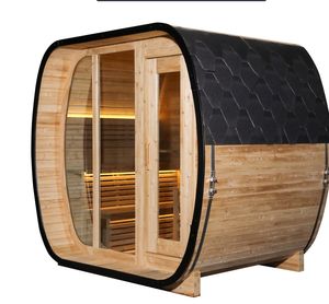 Sauna de Luxe pour la Maison, Sauna en Bois en Forme de Cube, Saunas Humides, Sauna Extérieur, Chambre pour 4 Personnes, Dimensions 250*180*220cm - Product Image 5