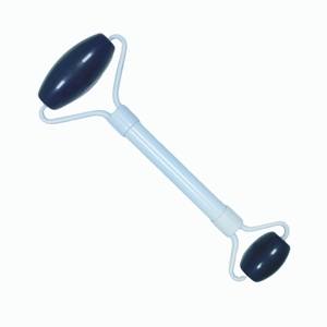 Rouleau facial en obsidienne noire de qualité supérieure avec bâtonnet en alliage de zinc blanc, outil de raffermissement de la peau et anti-âge - Product Image 4