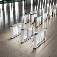 Torniquete de Barrera Abatible SUS304, Sistema de Control de Acceso Peatonal, Puerta Rápida para Centros Comerciales, Torniquetes de Puerta Abatible Seguros
