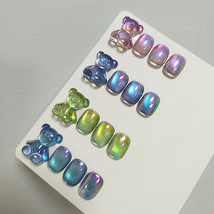 Esmalte de Uñas en Gel Estilo Camaleón Negro AILANUO, Libre de Hema y TPO, Set de Esmalte de Uñas en Gel Ojo de Gato 9D, Gel Magnético Efecto Galaxia - Product Image 6