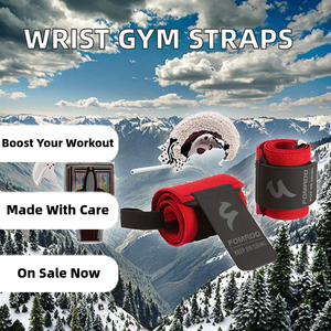 Sangles de maintien pour poignets de musculation, haltérophilie et fitness ; Sangles de soutien en sangle résistantes à l'usure, unisexe - Product Image 2