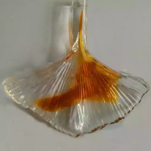 Treo ánh sáng mặt dây chuyền lá hình dạng DIY <span class=keywords><strong>handmade</strong></span> thổi đèn chùm thủy tinh Trần treo mặt dây chuyền trang trí nội thất cho Gallery triển lãm nghệ thuật - Product Image 5