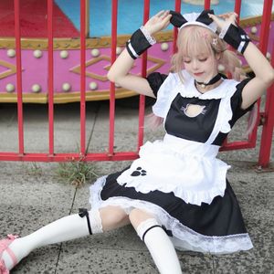 Zixiao Japanese Style Cat Maid Outfit Black Polyester Women Adult Lolita Anime Costume - Product Image 3