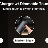 Nouvel article, design mignon, forme de chien robot, pliable, multifonctionnel, chargeur rapide 15 W, chargeur sans fil magnétique 3 en 1 avec lumière nocturne