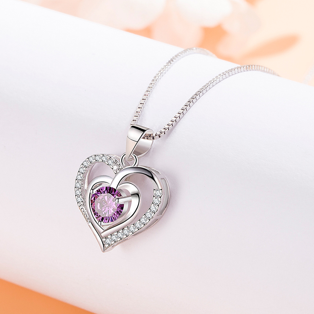 heart initial necklace