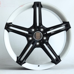 Jantes forgées 20/21 pouces 5x130 Noir brillant Blanc bicolore Jantes en alliage personnalisées pour <span class=keywords><strong>Porsche</strong></span> <span class=keywords><strong>Taycan</strong></span> Tesla Xpeng - Product Image 3