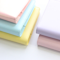 Classeur Spirale à 6 Anneaux en Cuir PU Macaron, Rechargeable, Agenda, Organiseur, Journal Intime, Papeterie Personnalisable A6 A5