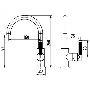 Graff contemporanea in ottone Harley a foro singolo rubinetto termostatico per acqua calda e fredda miscelatore per uso scolastico - Product Image 2