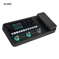 Processeur d'effets M VAVE, processeur d'effets multifonction pour guitare et basse avec effets de machine à rythmes et boucles audio