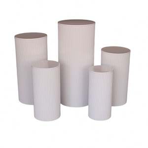 Nouvel arrivage de présentoir de buffet de desserts de mariage de colonne carrée en fer moderne de haute qualité - Product Image 1