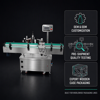Étiqueteuse pour bouteilles alimentaires et de boissons, applicateur de vin, machine d'étiquetage rotative électrique et pneumatique avec écran tactile