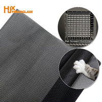 Rideau en maille polyester noir multifonctionnel anti-rayures pour animaux de compagnie, résistant, lavable, anti-insectes, taille personnalisée