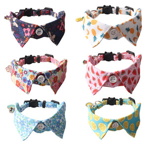 KingHon Luxurious Floral <b>Collars</b> With Bell <b>Puppy</b> Kitten Decoration Pet Necklace Bow Tie Cat Accessories Small Dog Cat <b>Collar</b> - Product Image 1