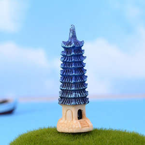 บ้านตุ๊กตาเรซิ่นขนาดจิ๋ว DIY จำลองเจดีย์โบราณ ของตกแต่งรถ โต๊ะ<span class=keywords><strong>ทราย</strong></span> จัดสวน ตกแต่งฮาโลวีน - Product Image 4