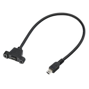 <b>Mini</b> <b>Usb</b> Male <b>To</b> Female Extension Cable With Screw Holes T Type Data Connector - Product Image 3