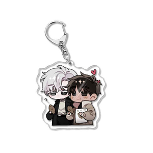 พวงกุญแจอะคริลิคการ์ตูน Passion BL Manhwa ของตกแต่งกระเป๋า ของประดับกระเป๋าเป้สะพายหลัง พวงกุญแจคู่รัก พวงกุญแจพกพา - Product Image 6