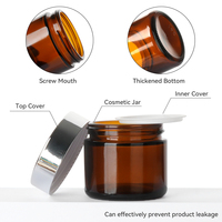 Ventes en gros de pots en verre crème de 1 oz, 2 oz, 4 oz, 8 oz, 16 oz avec une variété de services de transformation approfondie et étiquette et boîte personnalisées