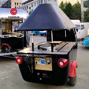 Vente personnalisée Chariot à jus Tricycle alimentaire électrique Chariots à crème glacée Gelato Camion alimentaire <span class=keywords><strong>Piaggio</strong></span> singe en acier inoxydable USA - Product Image 1