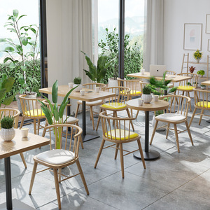 โต๊ะและเก้าอี้ในร้านอาหารใช้เฟอร์นิเจอร์ร้านกาแฟในเมืองเซบูฟิลิปปินส์ - Product Image 1