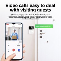 Sonnette vidéo sans fil intelligente HD avec vision nocturne Surveillance à domicile Modules de caméra d'interphone vidéo Accès à la télécommande