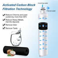 Filter Pengganti Baru Cocok untuk Ultra Clarity Pro, 12033030 12028325 11025825, Filter Es dan Air Kulkas