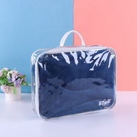 Sac de rangement transparent et écologique pour couvertures et édredons de voyage, en PVC plastique transparent, sac de transport personnalisé